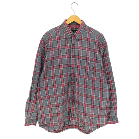 エディーバウアー Eddie Bauer 00s ブルガリア製 ボタンダウンチェックシャツ メンズ JPN:L