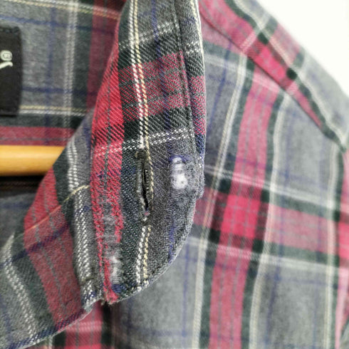 エディーバウアー Eddie Bauer 00s ブルガリア製 ボタンダウンチェックシャツ メンズ JPN:L