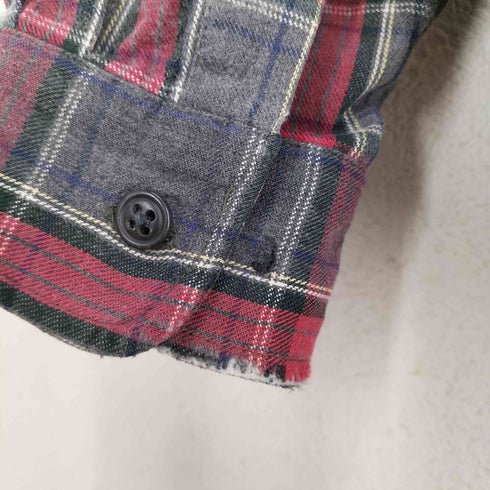 エディーバウアー Eddie Bauer 00s ブルガリア製 ボタンダウンチェックシャツ メンズ JPN:L