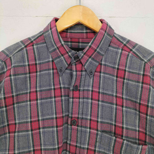 エディーバウアー Eddie Bauer 00s ブルガリア製 ボタンダウンチェックシャツ メンズ JPN:L