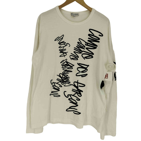 コムデギャルソン COMME des GARCONS 落書き デザイン L/S クルーネック Tシャツ メンズ import:XXL