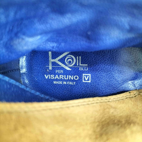 ビサルノ VISARUNO ハイカットレザースタッズブーツ メンズ JPN:42