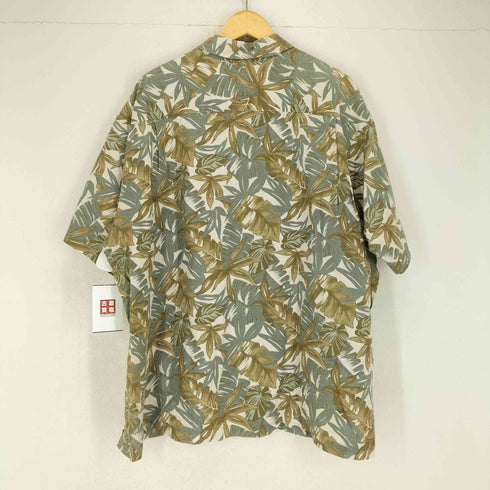 エディーバウアー Eddie Bauer 00s ウッドボタン オープンカラー リネンアロハシャツ メンズ JPN:XL