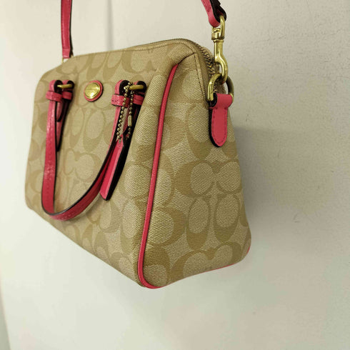 コーチ COACH シグネチャーミニボストンバッグ レディース