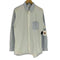 コムデギャルソンシャツ COMME des GARCONS SHIRT フランス製 ストライプ 切替 L/S レギュラーカラー シャツ メンズ import:L