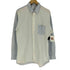 コムデギャルソンシャツ COMME des GARCONS SHIRT フランス製 ストライプ 切替 L/S レギュラーカラー シャツ メンズ import:L