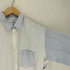 コムデギャルソンシャツ COMME des GARCONS SHIRT フランス製 ストライプ 切替 L/S レギュラーカラー シャツ メンズ import:L