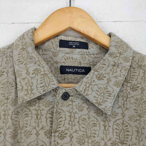 ノーティカ NAUTICA 総柄 コットン半袖シャツ メンズ JPN:M