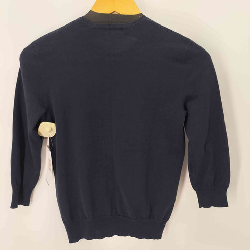 ラルフローレン RALPH LAUREN スモールポニー刺繍 クルーネックコットンリブカーディガン レディース import:M
