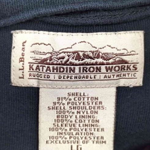 エルエルビーン L.L.Bean KATAHDIN IRON WORKS ジップアップ 切替 パーカー メンズ import:L
