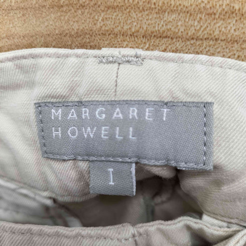 マーガレットハウエル MARGARET HOWELL リネン混 ボタンフライワイドストレートパンツ レディース JPN:1