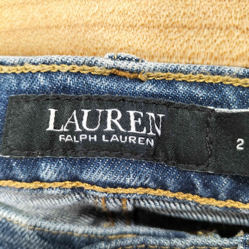 ローレンラルフローレン LAUREN RALPH LAUREN ロゴパッチスリムテーパードデニム レディース JPN:2