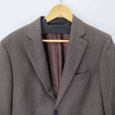 ブルックスブラザーズ 346 BROOKS BROTHERS ヘリンボーン柄 ウールテーラードジャケット メンズ 36S