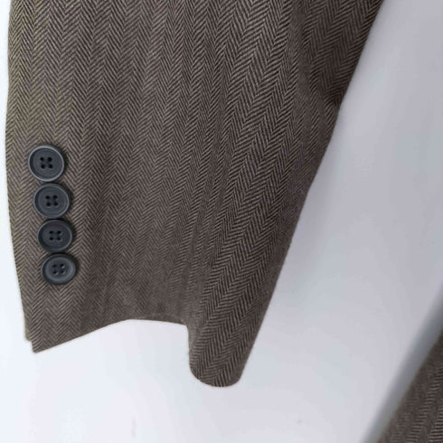 ブルックスブラザーズ 346 BROOKS BROTHERS ヘリンボーン柄 ウールテーラードジャケット メンズ 36S