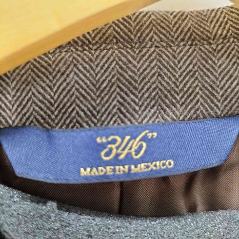 ブルックスブラザーズ 346 BROOKS BROTHERS ヘリンボーン柄 ウールテーラードジャケット メンズ 36S