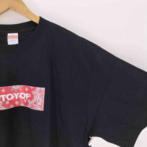 ユナイテッドアスレ UNITED ATHLE TOYOF ペイズリー柄 プリント S/S クルーネック Tシャツ メンズ import:XL