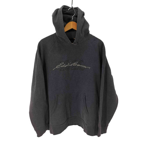 エディーバウアー Eddie Bauer 1920 ロゴ刺繍プルオーバーパーカー メンズ L