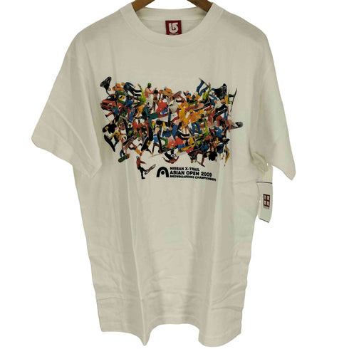 バートン BURTON ASIAN OPEN 2009 スノーボード カラフル プリント S/S クルーネック Tシャツ メンズ import:L