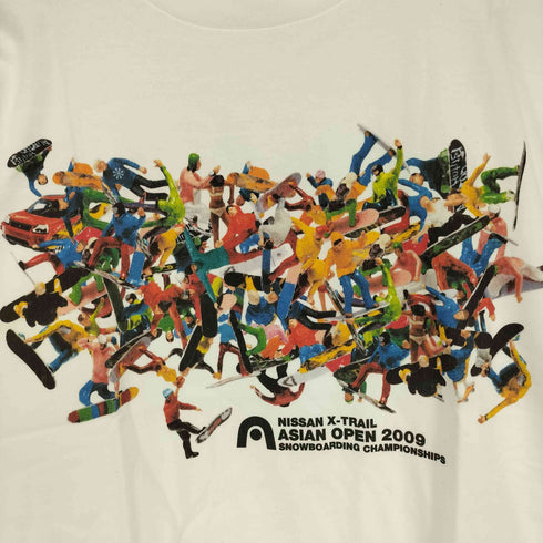 バートン BURTON ASIAN OPEN 2009 スノーボード カラフル プリント S/S クルーネック Tシャツ メンズ import:L
