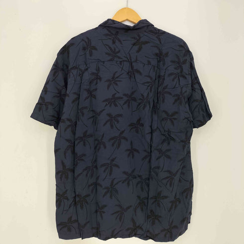 トゥーパームス TWO PALMS ハワイ製 レーヨン ヤシの木柄 オープンカラー アロハシャツ メンズ JPN:L