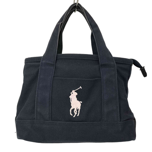ポロラルフローレン POLO RALPH LAUREN ポニー刺繍 キャンバス ハンド バッグ メンズ