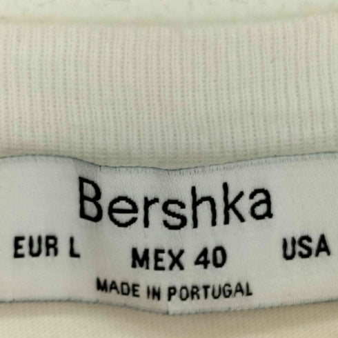 ベルシュカ BERSHKA アーティストプリントクルーネックTシャツ メンズ L