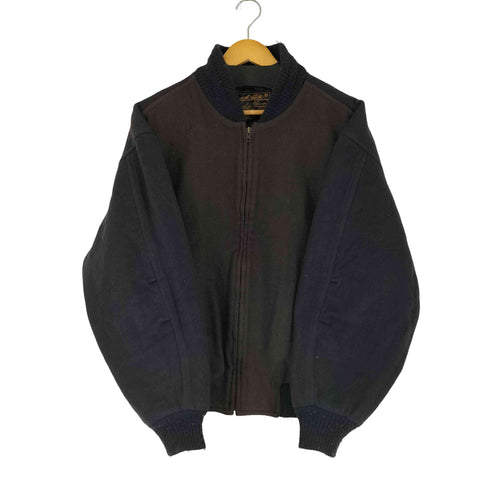 エディーバウアー Eddie Bauer USA製 黒タグ 切替 ウールブルゾン メンズ import:M