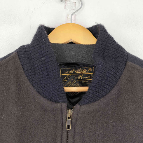 エディーバウアー Eddie Bauer USA製 黒タグ 切替 ウールブルゾン メンズ import:M