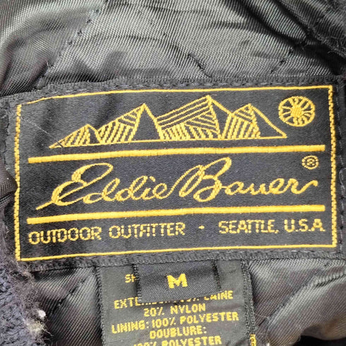 エディーバウアー Eddie Bauer USA製 黒タグ 切替 ウールブルゾン メンズ import:M