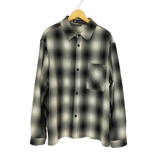 ザラ ZARA オンブレチェックシャツ メンズ JPN:XL