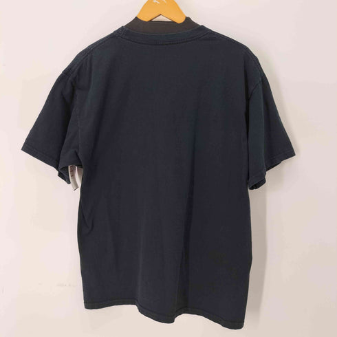 GET WILD S/S サイケデリックキャットプリントクルーネックTシャツ メンズ import:L