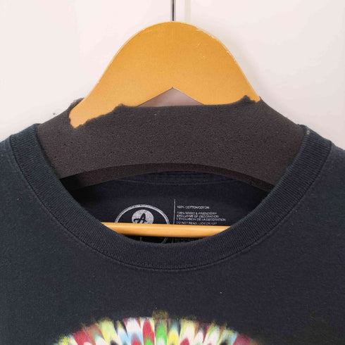 GET WILD S/S サイケデリックキャットプリントクルーネックTシャツ メンズ import:L