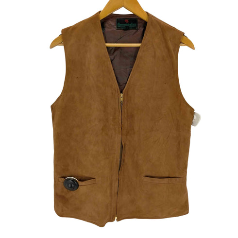 アバクロンビーアンドフィッチ Abercrombie & Fitch 黒タグ スエードベスト メンズ 38