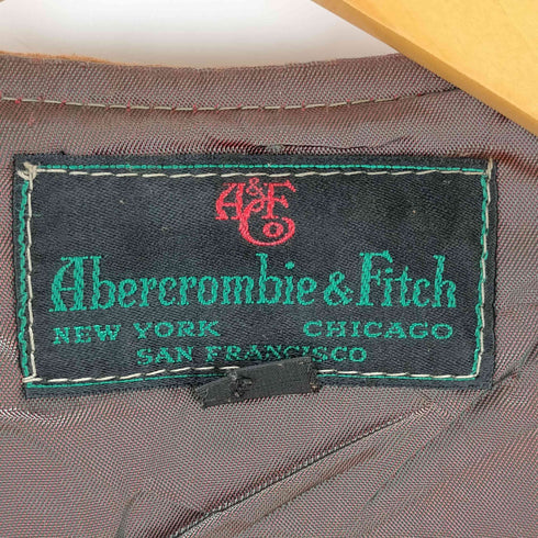 アバクロンビーアンドフィッチ Abercrombie & Fitch 黒タグ スエードベスト メンズ 38