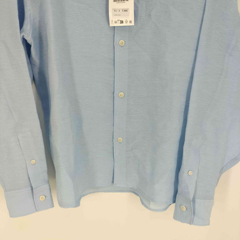 ザラ ZARA 25SS レーヨン混 L/S カジュアル シャツ メンズ import:L