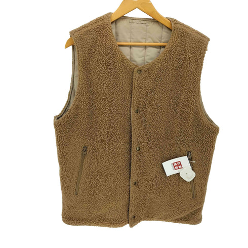 ユナイテッドアローズグリーンレーベルリラクシング UNITED ARROWS green label relaxing GLR/ lab ボア リバーシブル ベスト メンズ JPN:XL