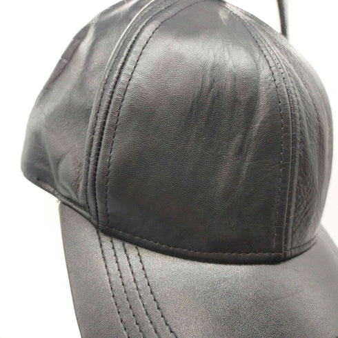USA製 GENUINE LEATHER CAP 本革 レザー キャップ メンズ ONE SIZE