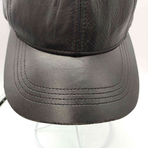 USA製 GENUINE LEATHER CAP 本革 レザー キャップ メンズ ONE SIZE