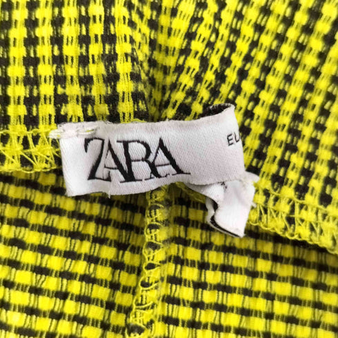 ザラ ZARA チェック柄キャミワンピース レディース import:S