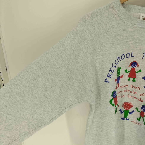 フルーツオブザルーム FRUIT OF THE LOOM 90S USA製 PRESCHOOL TEACHERS プリント L/S プルオーバー スウェット トレーナー コピーライト 1992年 メンズ import:L