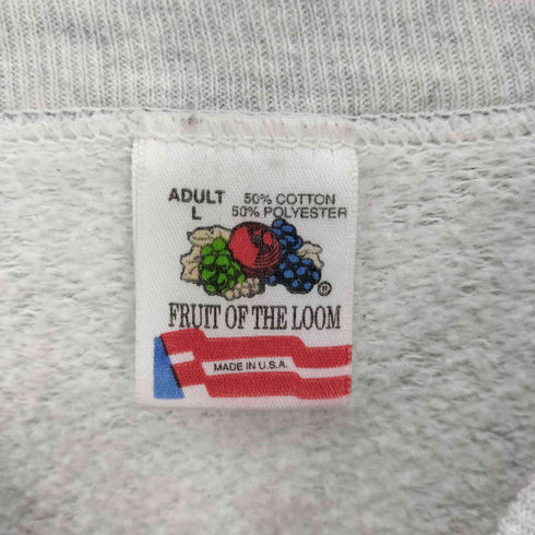 フルーツオブザルーム FRUIT OF THE LOOM 90S USA製 PRESCHOOL TEACHERS プリント L/S プルオーバー スウェット トレーナー コピーライト 1992年 メンズ import:L