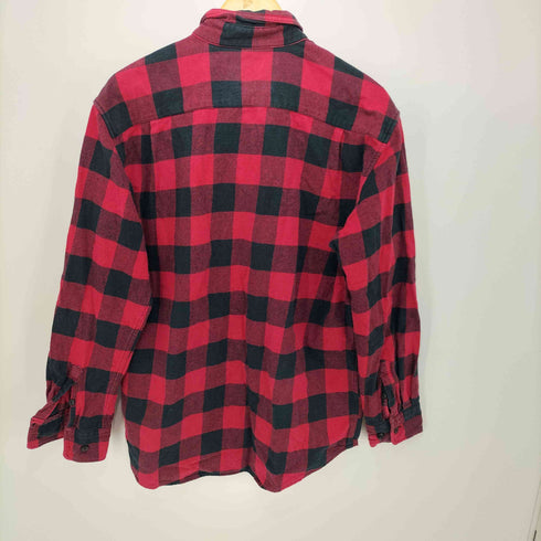ROUAHATTE ネコ目ボタン ブロックチェック L/S ワーク シャツ メンズ import:XXL