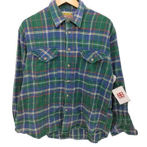 GAVIAL ORIGINAL DRY GOODS インド綿 チェック柄 L/S ネルシャツ メンズ import:M