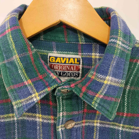GAVIAL ORIGINAL DRY GOODS インド綿 チェック柄 L/S ネルシャツ メンズ import:M