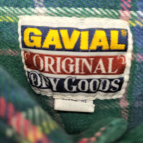 GAVIAL ORIGINAL DRY GOODS インド綿 チェック柄 L/S ネルシャツ メンズ import:M