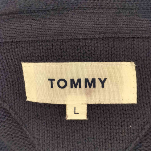 トミー TOMMY 刺繍ロゴ カーディガン メンズ L
