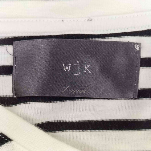 ダブルジェイケイ wjk Vネック ボーダーカットソー メンズ M