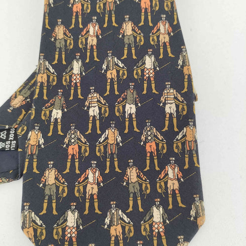 サルヴァトーレフェラガモ Salvatore Ferragamo 総柄 シルクネクタイ メンズ