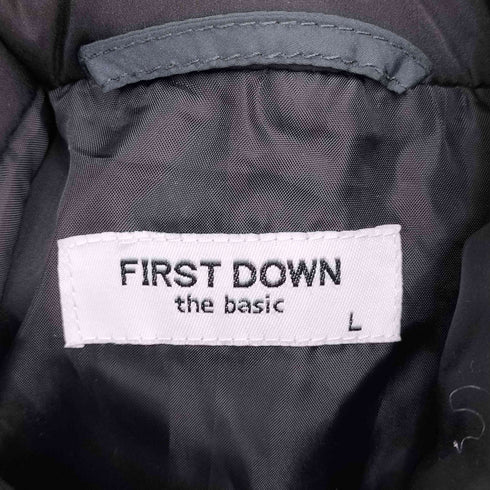 ファーストダウン FIRST DOWN 刺繍ロゴ 中綿 ジップアップジャケット メンズ JPN:L