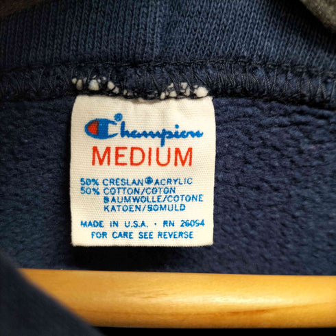 チャンピオン Champion 80s USA製 トリコタグ カレッジプリント ラグランスリーブフーディ コピーライト1983 メンズ import:M